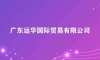 广东远华国际贸易 商品批发贸易的桥梁与引擎